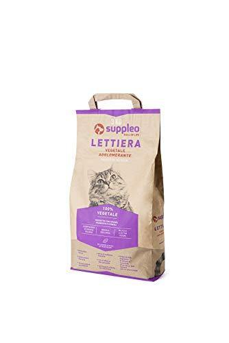 SUPPLEO - Arena vegetal agrandante – Arena 100% vegetal en saco de papel reciclado. Natural, ecológico y económico. 🛒 - Accessories Cats&Birds