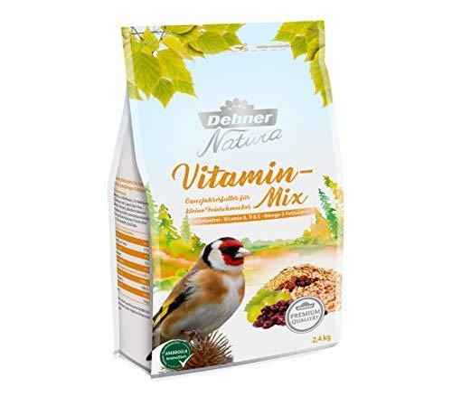 Dehner Premium Natura - Comida para Aves Silvestres, Mezcla de vitaminas, sin cáscara, 2,4 kg 🛒 - Accessories Cats&Birds